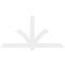 Ekena Millwork Redmond Architectural Grade PVC Gable Bracket, 96"W x 48"H x 2"D x 6"F, 12/12 Pitch GBP096X48X0206RED00 - alternate 2